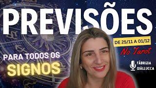 PREVISÕES PARA OS SIGNOS. 25/11 A 01/12. TAROT DAS BRUXAS WICCA.