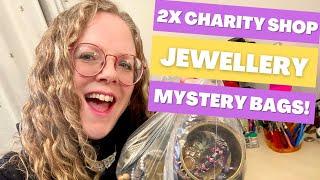 2x Charity Shop Jewellery Mystery Bag Unbagging! PLUS Upcycling Jewelry Craft Results!