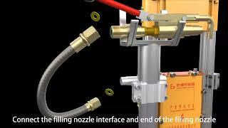 Xiangkang 3rd generation LPG cylinder filling scale installation video