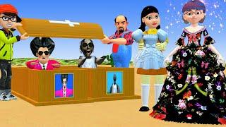 Scary Teacher 3D vs Squid Game Paint Color Princess Dress Beautiful Nice or Error 5 Times Challenge