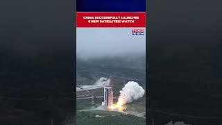 Watch: China Successfully Launches Six New Satellites From Taiyuan Satellite Launch Center #shorts