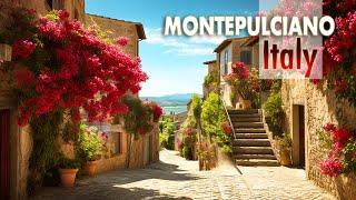 Walking tour 4K60 HDR - Tuscany, Italy - Montepulciano