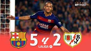 Barcelona 5 x 2 Rayo Vallecano (Neymar 4 Goals) ● La Liga 15/16 Extended Goals & Highlights ᴴᴰ