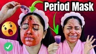 I Applied My Own Period Blood On My Face To Test Period Masking For Fair Skin Viral Trend Testing*