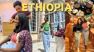 Days in my life in ETHIOPIA  (my first silk press, eating RAW beef, visiting a palace..)