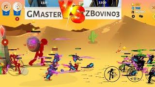 GMaster Vs ZBovin03 with Upgrades | Stick War 3 1v1's