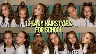 13 EASY HAIRSTYLES FOR SCHOOL