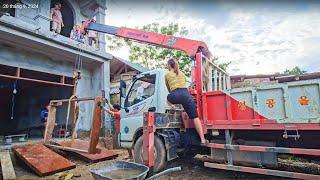 Tran Dieu Linh and Crane Operator Job: A normal working day with daily work - Daily Life