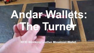 Andar Wallet: The Turner RFID Leather Grain Minimalist Wallet