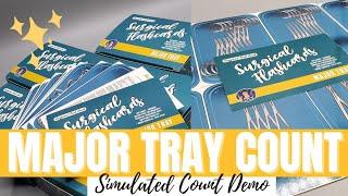 DEMO: SIMULATED MAJOR TRAY COUNT | surgicaltechgeek flashcards