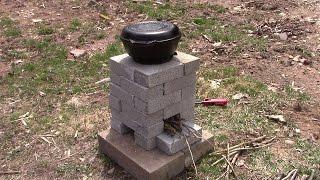 DIY Brick Rocket Stove - Cooking Without Electrical Power