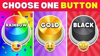 Choose One Button! Rainbow, Gold or Black Edition ⭐️ Quiz King