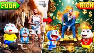 Poor To Rich in GTA5 | Franklin and Shinchan Doraemon Poor to Rich #gta5