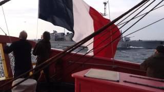 L'Hermione et la frégate Latouche Tréville