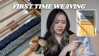 WEAVING FROM THE FIRST TIME!! | We Are Knitters Weaving Kit