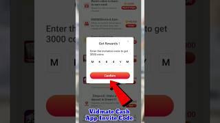 Vidmate Cash App Invite Code