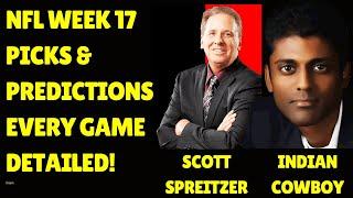 NFL Week 17 Picks, Predictions and Best Bets Today with Experts Indian Cowboy & Scott Spreitzer