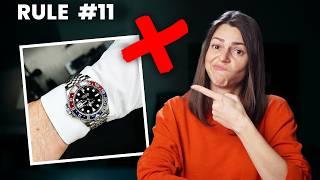 11 UNSPOKEN RULES when wearing a wristwatch! (that are broken commonly)