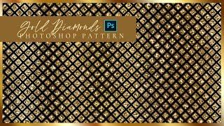 Gold Background Diamond Pattern Photoshop Tutorial