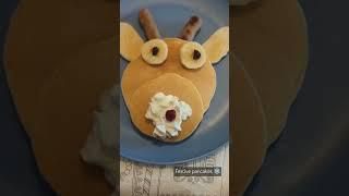 FESTIVE PANCAKES #shorts #breakfast #reindeer #vlogmas #christmasshorts #food