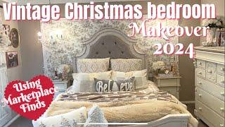 Celebrate The Holidays In Style With A Vintage Bedroom Makeover 2024 - Marketplace Finds Edition!