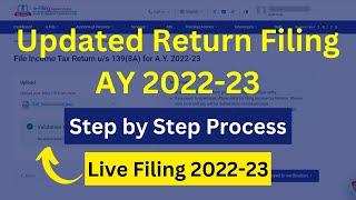 how to file updated income tax return (itr u) AY 2022-23 | how to file updated return u/s 139(8a),