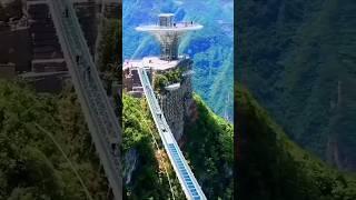 China glass bridge droview #droview #beautiful #glassbridge #views