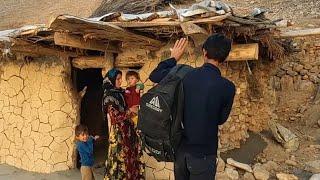 "The Fisherman's Longing: Emotional Farewell Moments with Family Before Leaving for Work"