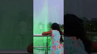 In love with this green colour water fountain ️ #kids #waterfountain #travel #ecopark #kolkata