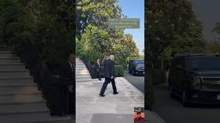 President Donald J Trump & First Lady Melania Trump moments ago leaving The White House #trump #usa