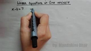 Linear Equations in One Variable part-1