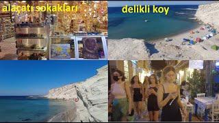 Alaçatı geceleri Turkey walking tour Wanderung visite à pied delikli koy izmir çeşme