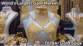 The Most Extravagant Gold Market in the World (Dubai Gold Souk)