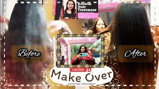 kertain Hair TreatmentBefore After      मुझे आना पड़ा Ohh no first parlour vlog   #dailyvlog