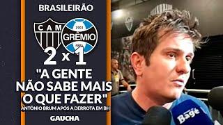 ANTÔNIO BRUM, VICE DE FUTEBOL, NA ZONA MISTA | ATLÉTICO-MG 2x1 GRÊMIO | BALANÇO FINAL | 09/10/2024