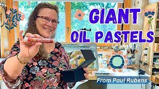 Abstracted Landscapes with New GIANT Oil Pastels: Unboxing & 3 Demos