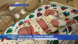 Colorado Parents caught off guard by surprise arrival of 2023's first baby