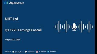 NIIT Ltd Q1 FY2024-25 Earnings Conference Call