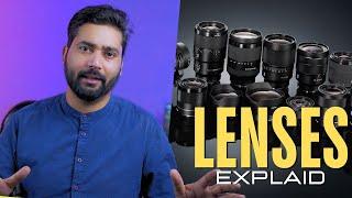 Camera Lenses Explained For Beginners! How to choose Best lens for SONY zv e10  (2024)