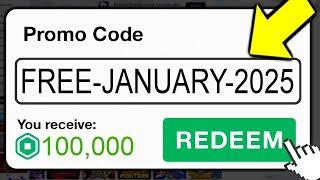 This *SECRET* Promo Code Gives FREE ROBUX! (Roblox January 2025)  Live