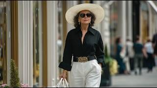 Elegant Women Over 50, 60, 70 | Timeless Summer Style in London