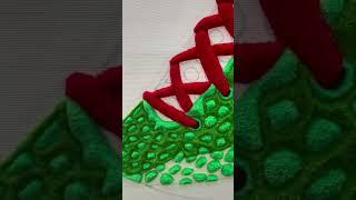 Insane details on this “Grinch” Nike Kobe 6 rug   @raspa_rugs #kobe #kobebryant #nike