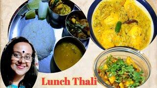 Lunch Thali | Quick and Simple Lunch Thali@The Bawarchi Indira