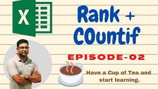 How to Use RANK with countif Formula In MS Excel | MS Excel  In Bangla