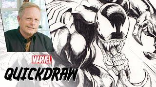 Mark Bagley draws Spider-Man & Venom | Marvel Quickdraw