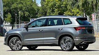 Skoda NEW Karoq Sportline 2023 in 4K Graphite Grey 19 inch Sagitarius walk around & detail inside