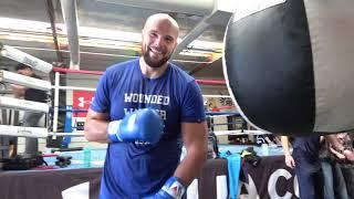 Dmitry Bivol & Sergey Kuzmin Working Out EsNews Boxing