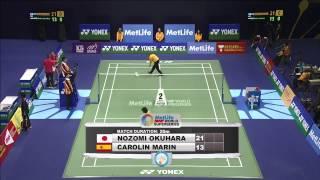 SF - 2014 Hong Kong Open - Nozomi Okuhara vs Carolina Marin