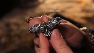 Odin's Raven Pendant Necklace - Epic Loot Shop