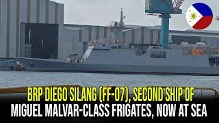 BRP DIEGO SILANG (FF-07), SECOND SHIP OF MIGUEL MALVAR-CLASS FRIGATES, NOW AT SEA